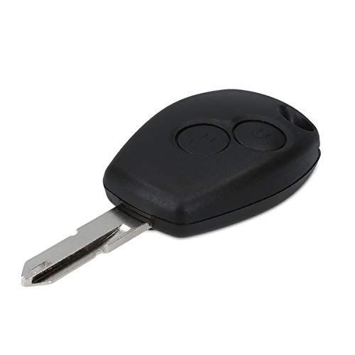 kwmobile Funda Llave Coche Compatible con Renault Dacia Llave de Coche de 2 Botones - Repuesto plástico Duro para Mando de Auto - Negro