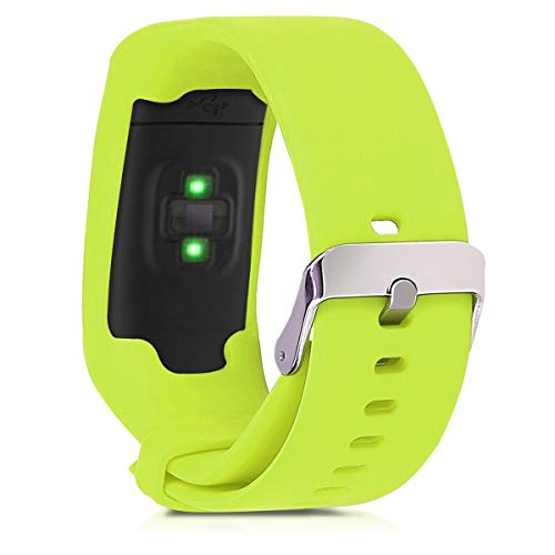 kwmobile Pulsera Compatible con Polar A360 / A370 - Correa para Reloj Inteligente Silicona TPU Verde