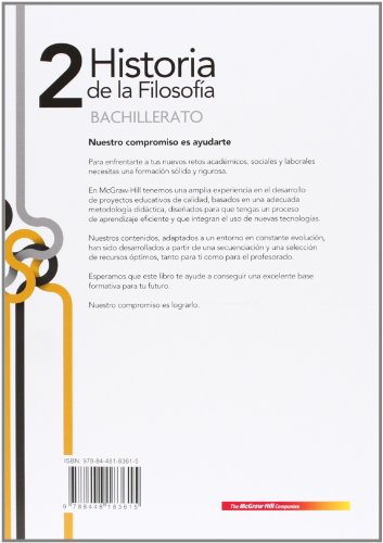 LA - HISTORIA DE LA FILOSOFIA 2 BACH. CENTRO - 9788448183615