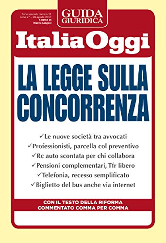 La Legge sulla Concorrenza (Italian Edition)