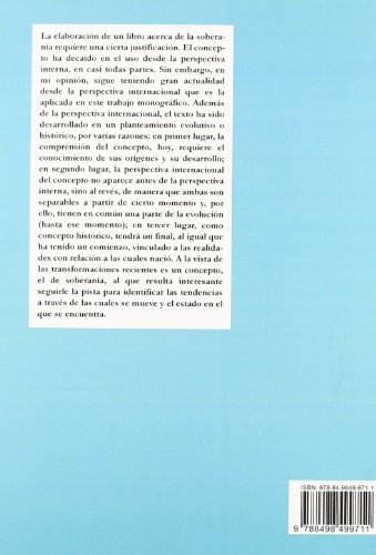 La soberanía. La evolución del concepto hacia una perspectiva internacional.