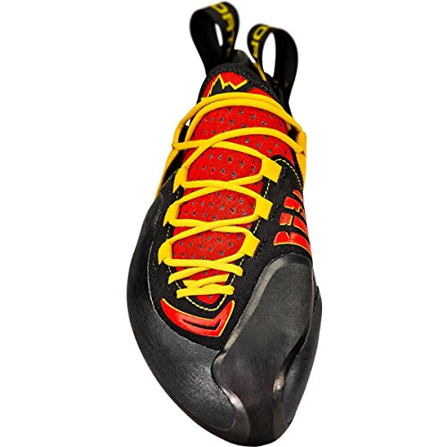 La Sportiva Genius, Zapatos de Escalada Unisex niño, Multicolor (Red/Yellow 000), 34 EU