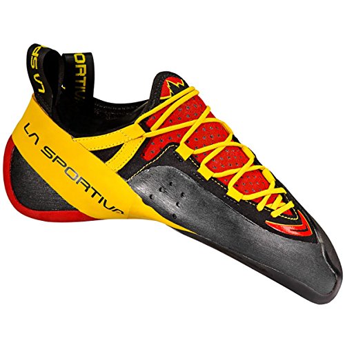 La Sportiva Genius, Zapatos de Escalada Unisex niño, Multicolor (Red/Yellow 000), 34 EU