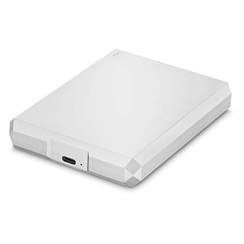 LaCie Mobile Drive, 5 TB, Disco duro externo HDD portátil, USB-C, USB 3.0, Thunderbolt 3, para Mac y PC, suscripción de 1 mes a Adobe CC, 2 años servicios Rescue, Moon Silver (STHG5000400)