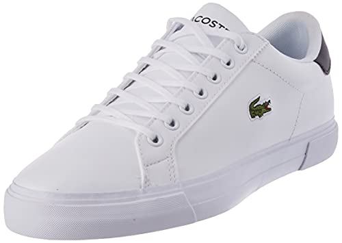 Lacoste Lerond Plus 0121 1 CMA, Zapatillas Hombre, Wht/Blk, 43 EU