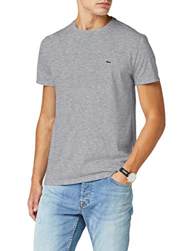 Lacoste TH6709, Camiseta para Hombre, Gris (Argent Chine), 3XL (Talla del fabricante: 8)