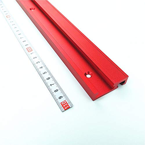 Laecabv 45 Tipo 800mm T-Track T-Slot Miter Track, Aleación de aluminio T Track Miter Track Jig Fixture Slot para mesa Sierra Router Herramienta de carpintería