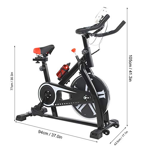 lahomie Bicicleta Estática Plegable, Profesional Ciclismo Estacionario Entrenamiento Fitness Cardio Ejercicio Quema de Grasa Interior Fitness Accesorio