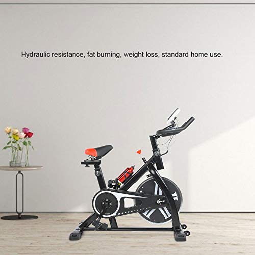 lahomie Bicicleta Estática Plegable, Profesional Ciclismo Estacionario Entrenamiento Fitness Cardio Ejercicio Quema de Grasa Interior Fitness Accesorio