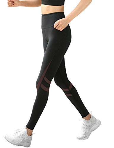 LaLaAreal Pantalón Deportivo Cintura Alta Mallas Mujer Deportivas Pirata Leggins Deportes para Running Yoga Fitness Gym