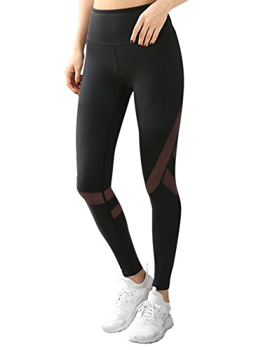 LaLaAreal Pantalón Deportivo Cintura Alta Mallas Mujer Deportivas Pirata Leggins Deportes para Running Yoga Fitness Gym