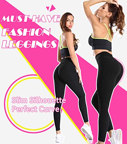 lalamelon Mallas Push up Mujer Leggins Deportivos Yoga Leggings de Cintura Alta Pantalones Deporte con Bolsillos para Fitness Running Elásticos y Transpirables