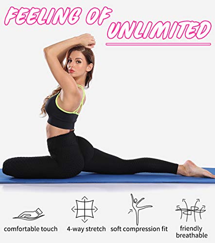 lalamelon Mallas Push up Mujer Leggins Deportivos Yoga Leggings de Cintura Alta Pantalones Deporte con Bolsillos para Fitness Running Elásticos y Transpirables