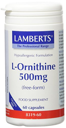 Lamberts L-Ornitina 500Mg 60 Unidades 70 g