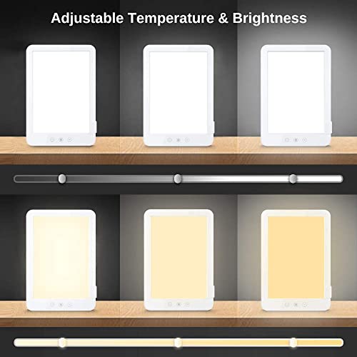 Lámpara de luz diurna,lámpara de terapia de luz 10000 Lux luz diurna,luz diurna Lámpara de luz diurna con atenuador continuo,lámpara de espectro completo sin UV,lámpara solar [clase energética A+++]