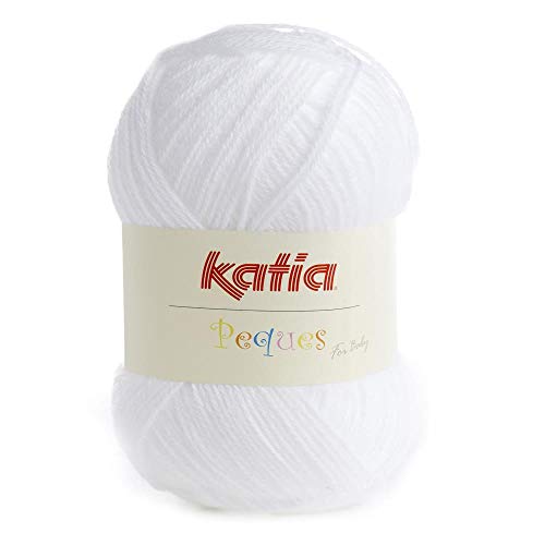 Lanas Katia PEQUES Ovillo de Color Blanco Cod. 84901