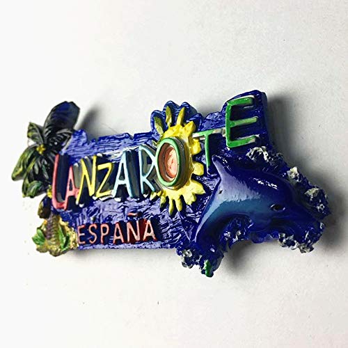 Lanzarote - Imán 3D para nevera (ideal para decoración del hogar y la cocina)