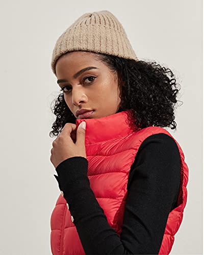 LAPASA Chaleco Acolchado Ligero Resistente al Agua para Mujer REPREVE® Empacable a Prueba de Viento L24 XL Rojo