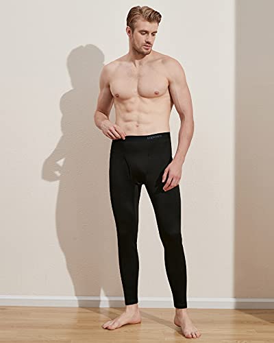 LAPASA Malla Térmica Hombre Pantalón Térmico Hombre Extra-Calido Invierno M25 XL Negro