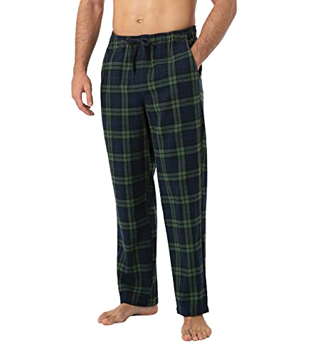 LAPASA Pantalon Pijama Hombre Invierno Pijama Algodon Pantalon Pijama Hombre Largo Franela M39 L Multicolor