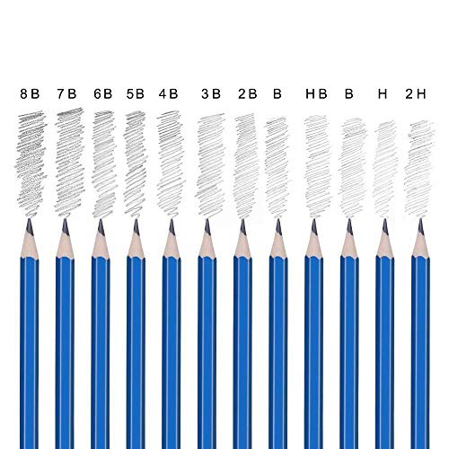 Lapices de Dibujo Profesionales, 72 Piezas Set Lápices de colores y Lápices de Madera, Carbón Grafito Sticks, Herramientas de dibujo - Conjunto Ideal para Artistas, Adultos y Niños