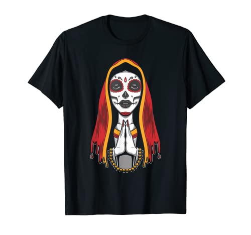 Latina Sugar Skull Cinco De Mayo Español Mujeres Camiseta