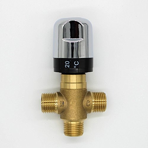 laton cobre mezclar agua fria caliente para grifo mezclador termostatico valvula de ducha calentador de agua solar