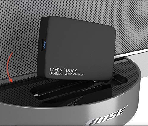 LAYEN i-DOCK Bluetooth Adaptador Inalámbrico Receptor de Música Estéreo con aptX y Multi-Pair (No Apto Para Automóviles)