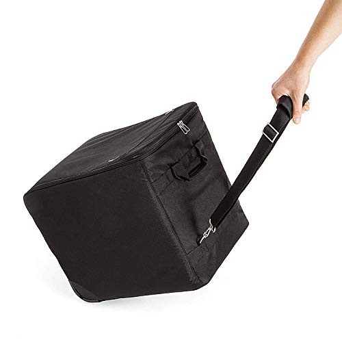 LAZENNE Maleta de Viaje para Vino - Bolsa térmica combinada con una Maleta Ligera de Carcasa Dura - Transporte de Botellas de Vino Conforme a la TSA Bolsa de Picnic y Almuerzo (Negro)