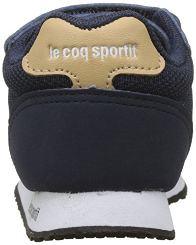 LE COQ SPORTIF Alpha Inf Sport, Botas Unisex niños, Beige (Dress Blue/Croissant Bleu), 21 EU