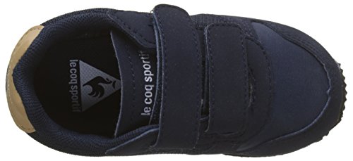 LE COQ SPORTIF Alpha Inf Sport, Botas Unisex niños, Beige (Dress Blue/Croissant Bleu), 21 EU