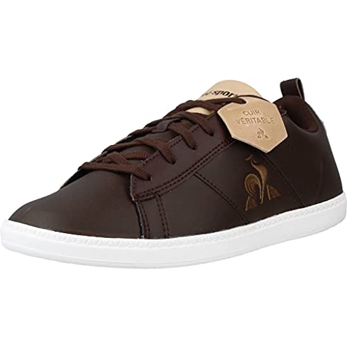 Le Coq Sportif COURTCLASSIC GS, Zapatillas Deportivas, Chocolate Brown/Croissant, 37 EU