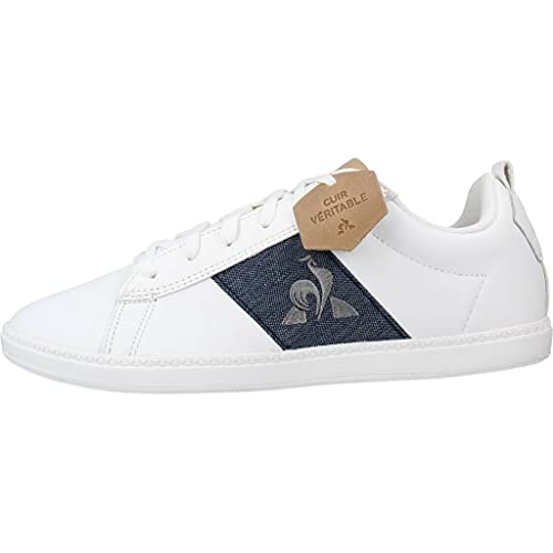 Le Coq Sportif COURTCLASSIC GS, Zapatillas Deportivas, Optical White/Dress Blue, 36 EU