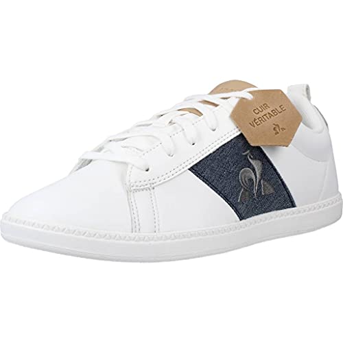 Le Coq Sportif COURTCLASSIC GS, Zapatillas Deportivas, Optical White/Dress Blue, 36 EU