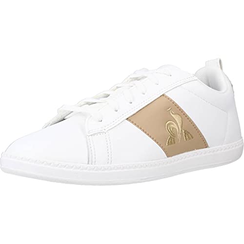 Le Coq Sportif COURTCLASSIC GS, Zapatillas Deportivas Unisex Adulto, Optical White/Croissant, 39 EU