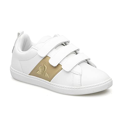 Le Coq Sportif COURTCLASSIC PS, Zapatillas Deportivas, Optical White/Croissant, 33 EU