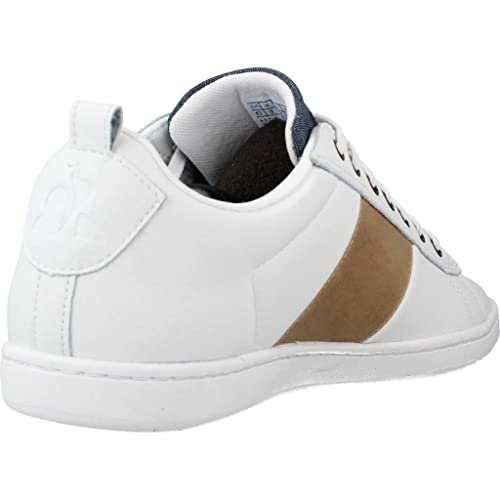 Le Coq Sportif Courtclassic, Zapatillas Deportivas Hombre, Optical White/Tan, 44 EU