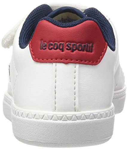 Le Coq Sportif Courtone PS S Lea, Entrenadores Bajos Unisex Niños, Blanco (Optical White/Vintage), 29 EU