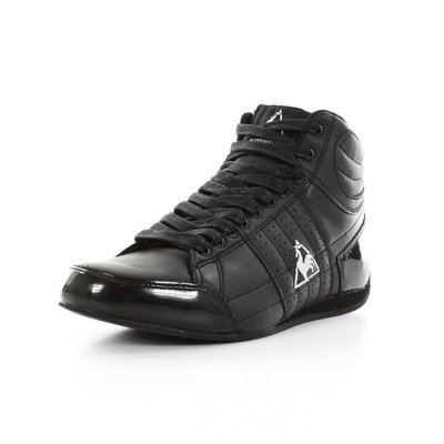Le Coq Sportif Escrimilla Mid Street W 920332, – Zapatillas deportivas mujer, Negro (negro y plateado), 36