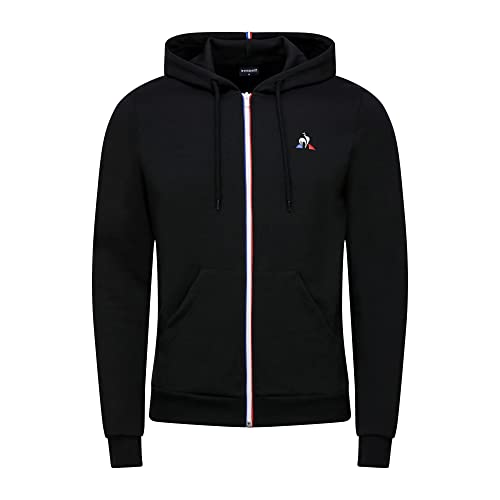 Le Coq Sportif ESS FZ Hoody N°2 Sudadera, Hombre, Black, XS