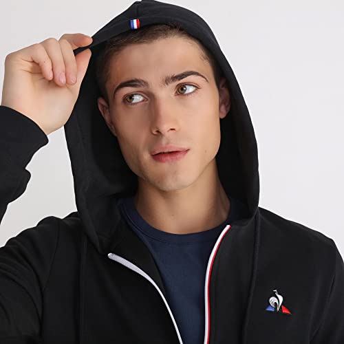 Le Coq Sportif ESS FZ Hoody N°2 Sudadera, Hombre, Black, XS