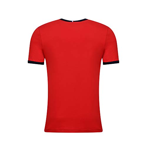 Le Coq Sportif ESS tee SS Bicolore N°1 M Camiseta, Hombre, Pur Rouge, XS