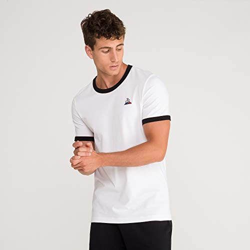 Le Coq Sportif ESS tee SS N°4 Camiseta, Hombre, New Optical White, L