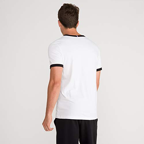 Le Coq Sportif ESS tee SS N°4 Camiseta, Hombre, New Optical White, L