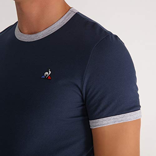 Le Coq Sportif ESS tee SS N°4 M Camiseta, Hombre, Blues/gric chiné, L