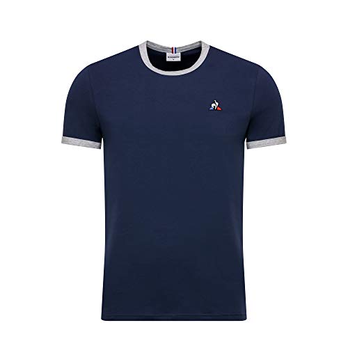 Le Coq Sportif ESS tee SS N°4 M Camiseta, Hombre, Blues/gric chiné, L