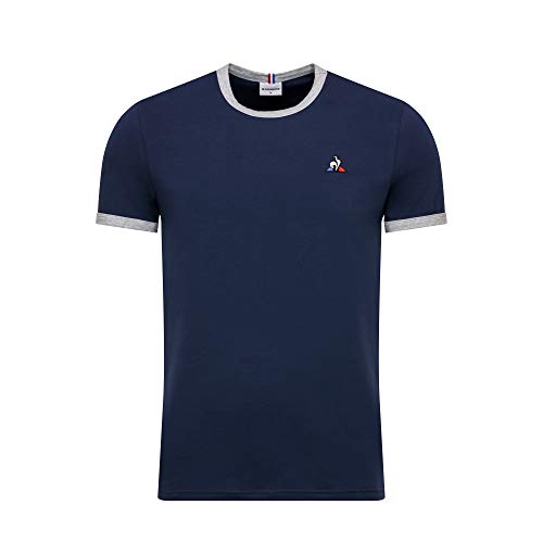 Le Coq Sportif ESS tee SS N°4 M Camiseta, Hombre, Blues/gric chiné, L