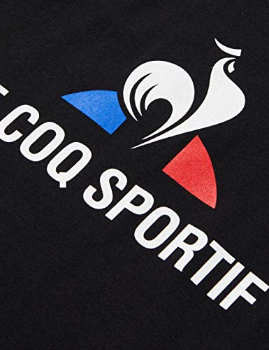 Le Coq Sportif Fanwear tee SS Camiseta de Manga Corta, Niños, Enfant Black, 10A