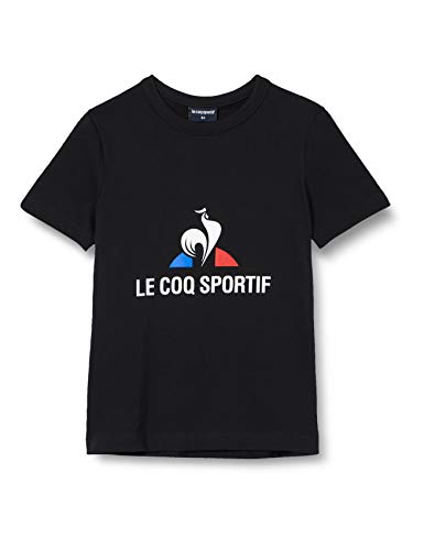 Le Coq Sportif Fanwear tee SS Camiseta de Manga Corta, Niños, Enfant Black, 10A