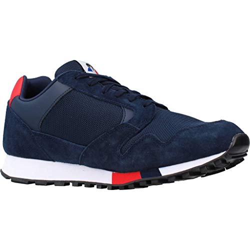 Le Coq Sportif Manta, Zapatillas Hombre, Dress Blues/Pure Red, 43 EU